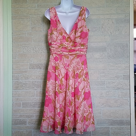 Maggy London Floral Dress - Size 12 - Picture 2 of 5